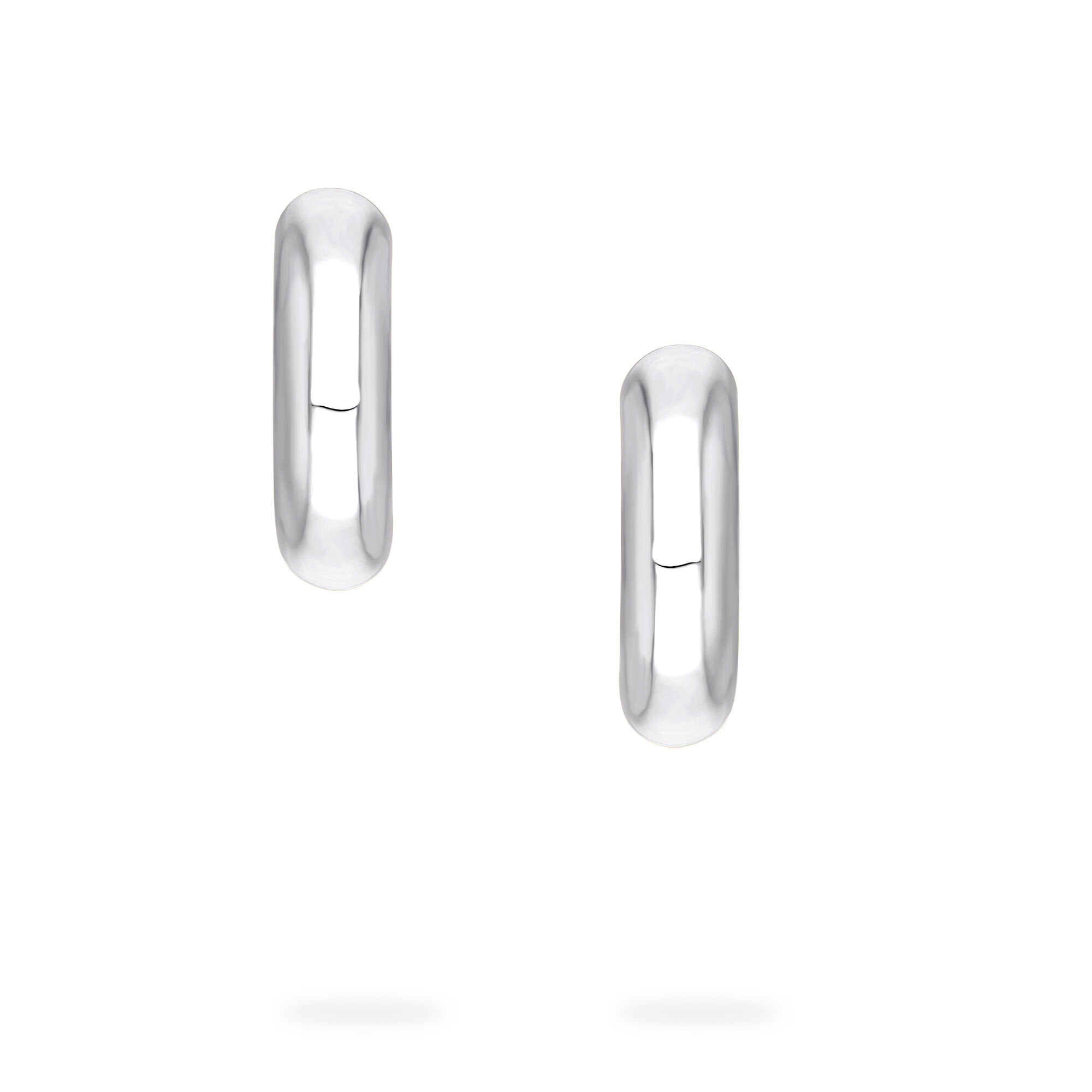 Yellow and White Gold Hoop Earrings, 18MM | Birks Essentials